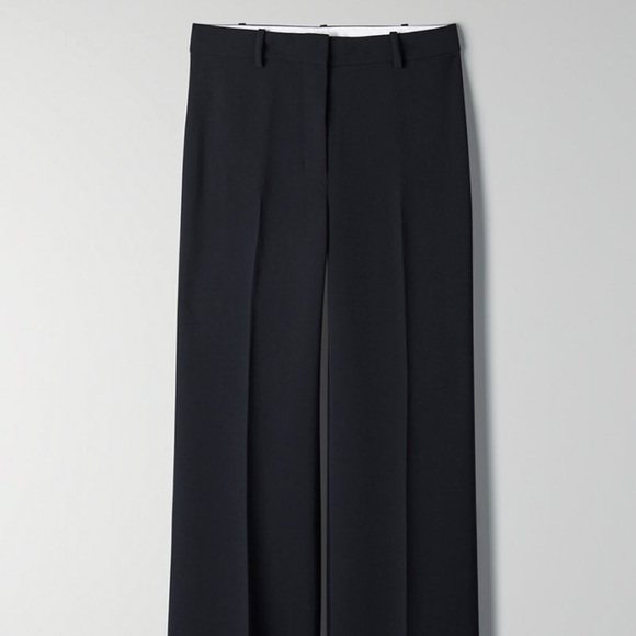Aritzia Black Wide-Leg Trousers - Picture 3 of 16